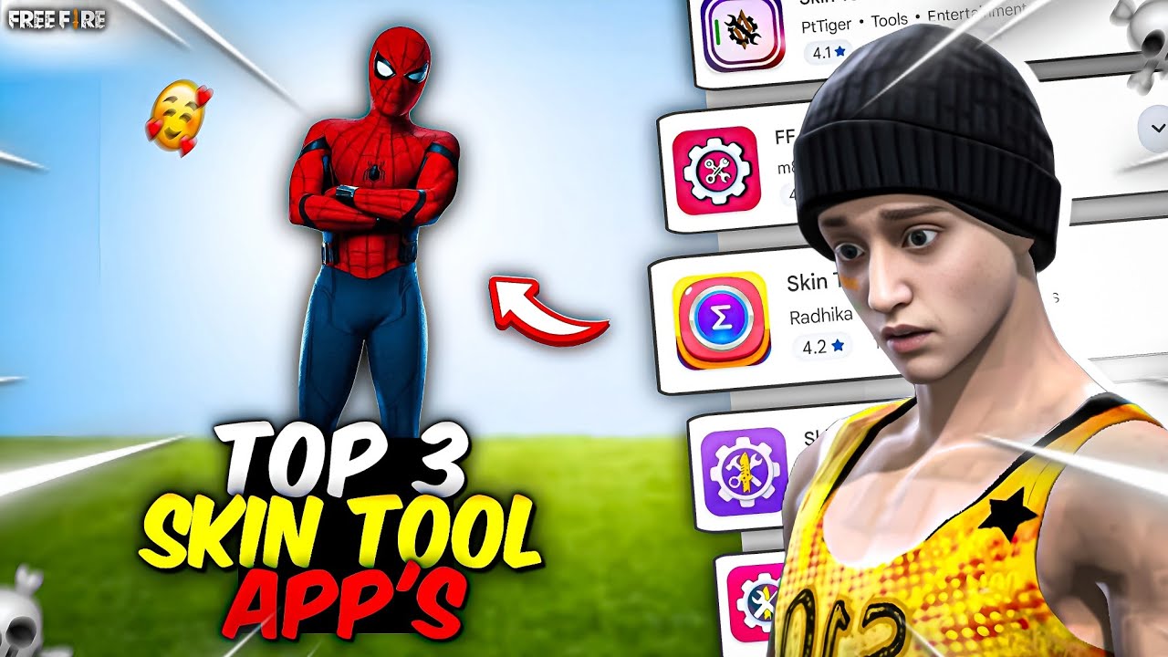"Trying Top 3 Best SKIN TOOL Apps!! 🔥| Skin tool  Working or not?🤔 Garena free fire 