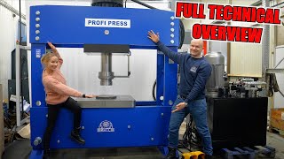 How Our New 300 TON Hydraulic Press Is Made and How It Works?