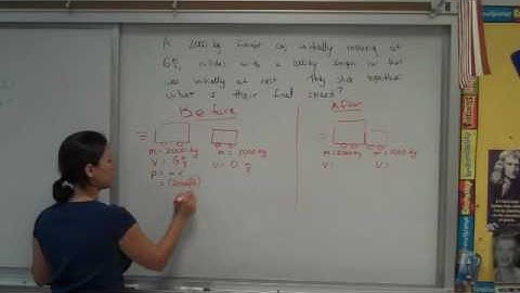 freight car collision problem--momentum conservations