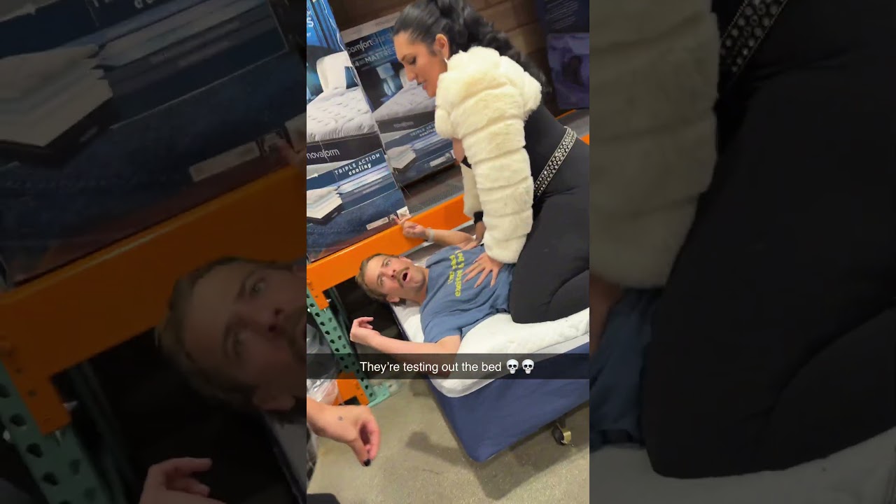 They're testing out the bed 💀💀￼