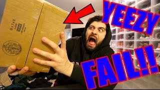 UNBOXING THE NEW YEEZYS FAIL!! (I GOT THE WRONG ONES)