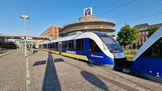 NordWestBahn GmbH - VT 648 081-7 + VT 648 090-8 - ALSTOM LINT 41 - Ausfahrt in Wilhelmshaven Hbf