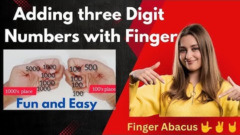 Finger Abacus | Quick tricks for three digit addition using fingers #abacusforkids #math #abacus