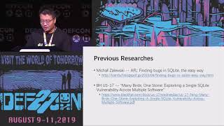 DEF CON 27 - Wenxiang Qian - Breaking Google Home: Exploit It with SQLite(Magellan) by HackersOnBoard 789 views 4 years ago 38 minutes