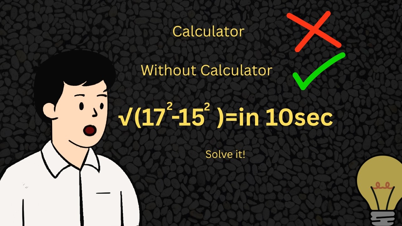 Can you solve this question without in 10sec | StepbyStep Explanation in Hindi