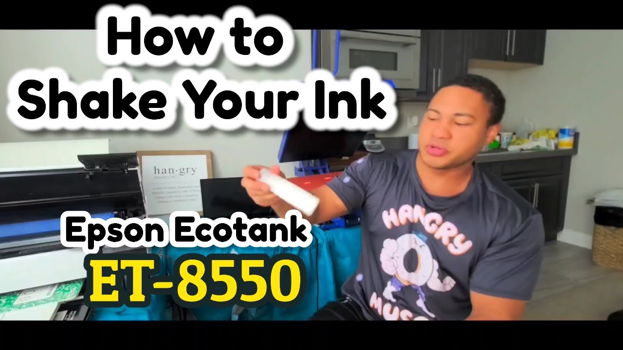 How to Shake the DTF Ink: Epson Ecotank ET-8550