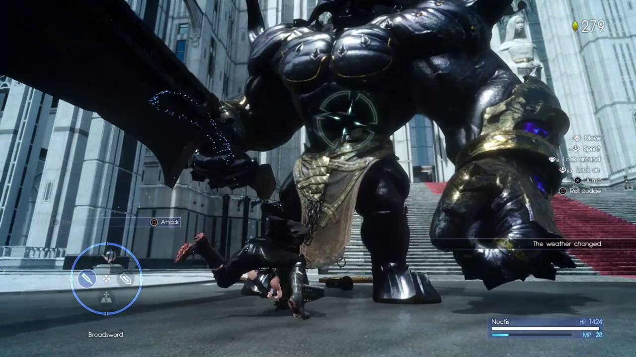 PLATINUM DEMO FINAL FANTASY XV Flawless Iron Giant Battle YouTube