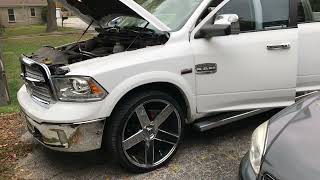 2013 Dodge Ram Laramie Longhorn Edition Aftermarket Flip Down Monitor Complete Rewire! 😎📺 screenshot 3