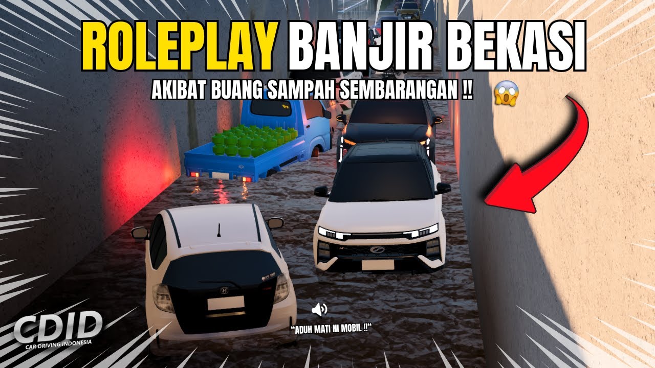 GANG BEKASI BANJIR BIKIN JALANAN MACET TOTAL 😱 !! CDID ROLEPLAY- 