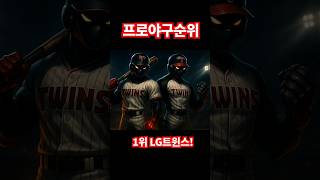 2025년 6월 10일 현재 프로야구 순위.