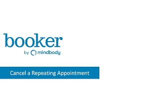 Cancel a Repeating Appointment