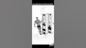 Elevação lateral unilateral polia inclinado