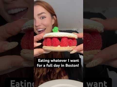 Eating whatever I want for a full day in Boston! 