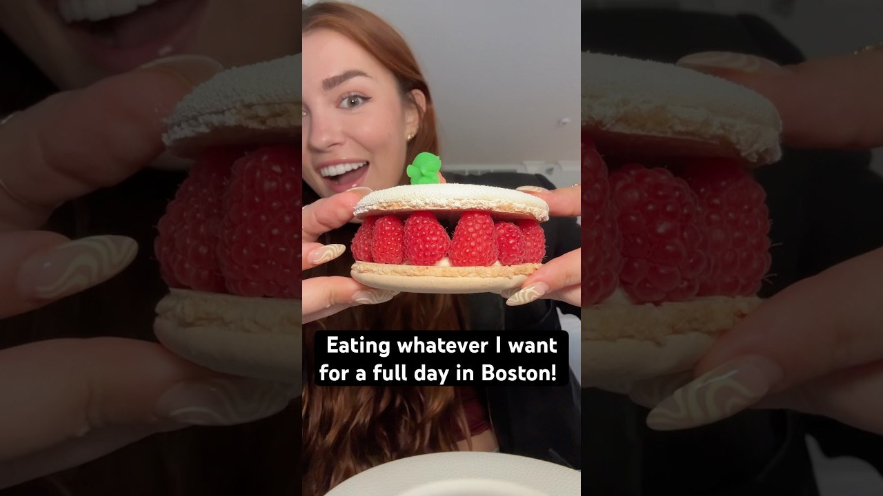 Eating whatever I want for a full day in Boston! #Foodie #BostonFood #Eating #Shorts ￼#wieiad
