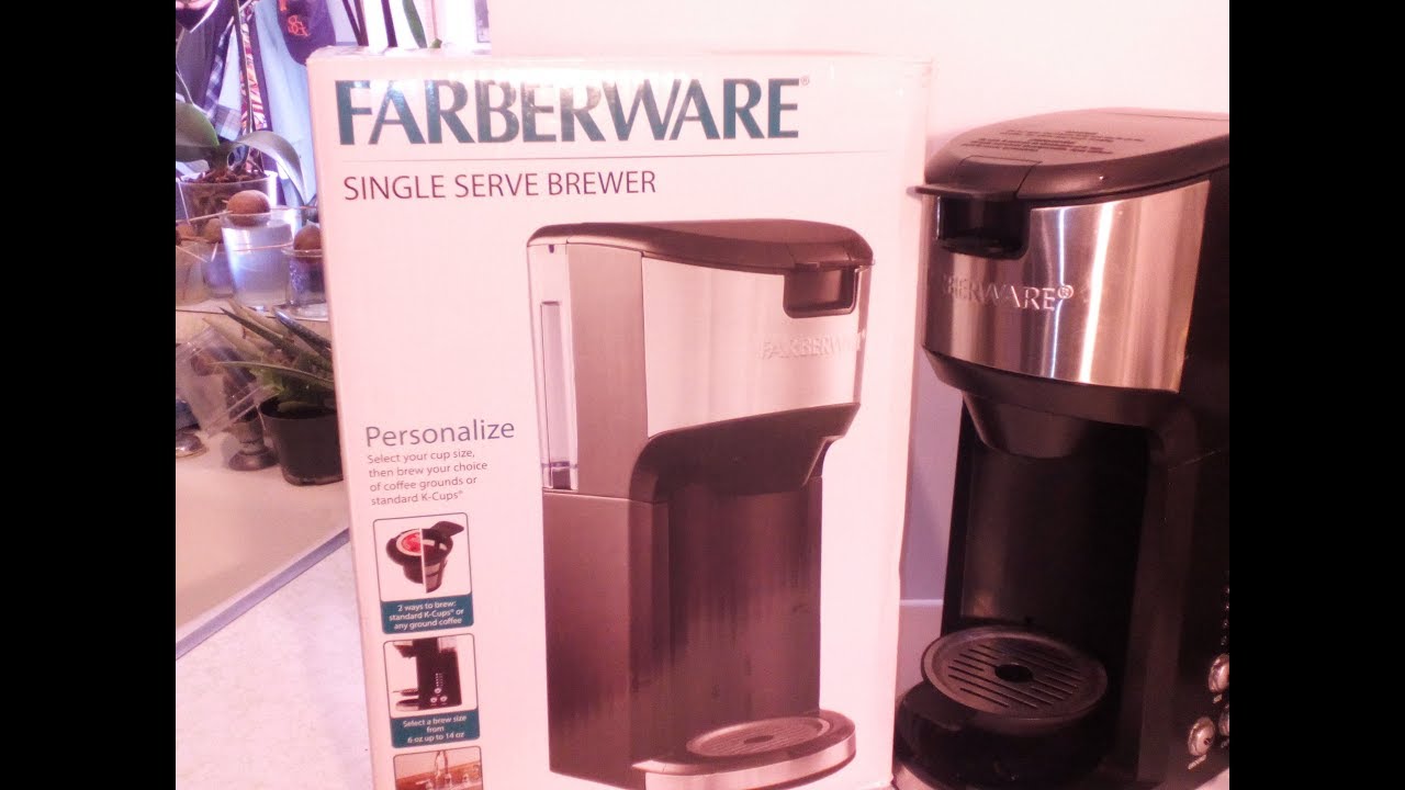 Regular or Decaf Its Easier With Farberware Single Serve Brewer 