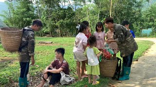 Going into the forest to cut papaya flowers - Papaya flowers - meeting my lost brother - LyPhuchuy