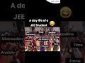 A Day in the Life of a JEE Student 😵‍💫😂 | JEE Aspirant Meme | #shorts