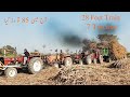 Best of amazing  rescuing tractor stuck in field 7 tractors pulling together 28 feet long trailer