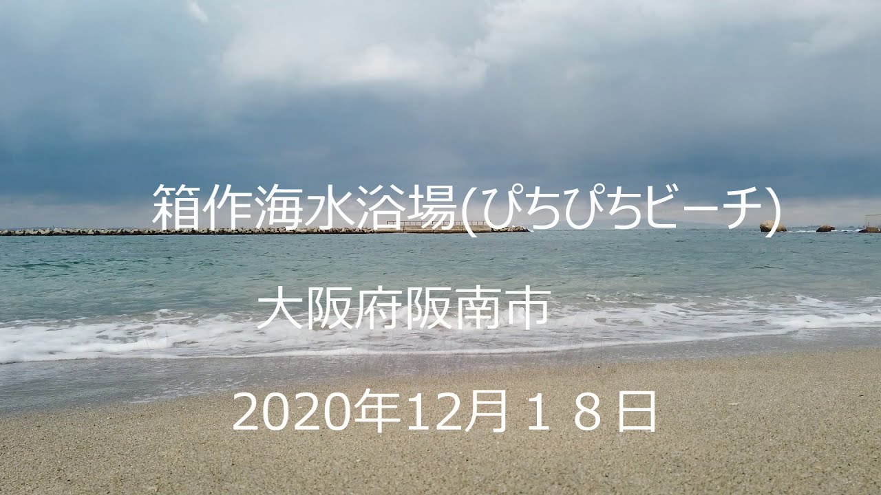 年12月18日大阪府阪南市 箱作海水浴場 ぴちぴちビーチ 冬の海を散歩 Youtube