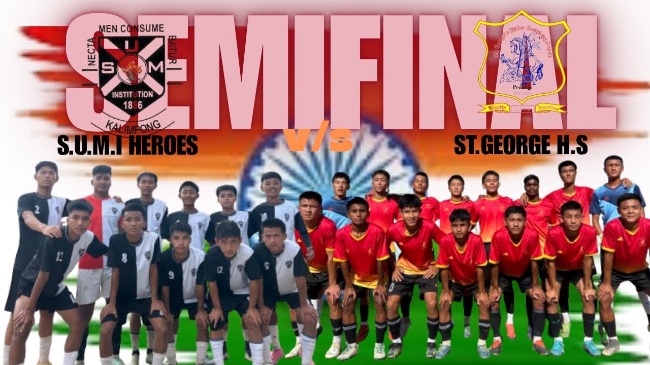 1ST SEMIFINAL SUMI HEROES v/s ST.GEORGE H.S inter school Independence shield cup knockout tournament