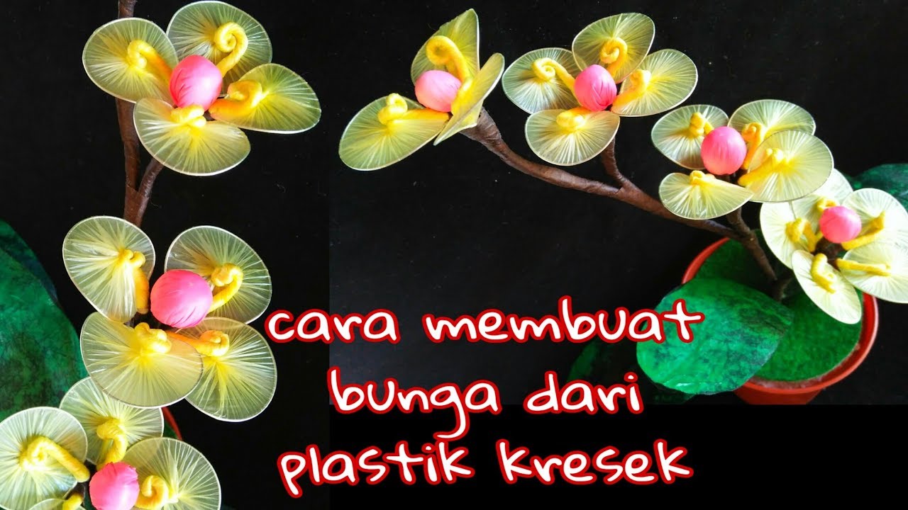 Ide kreatif bunga terbaru bunga unik dari plastik kresek 