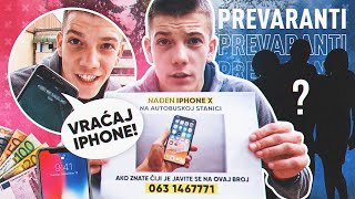 PRETVARAM SE DA SAM NASAO IPHONE X ! *ljudi prevaranti* (covek mi pretio)