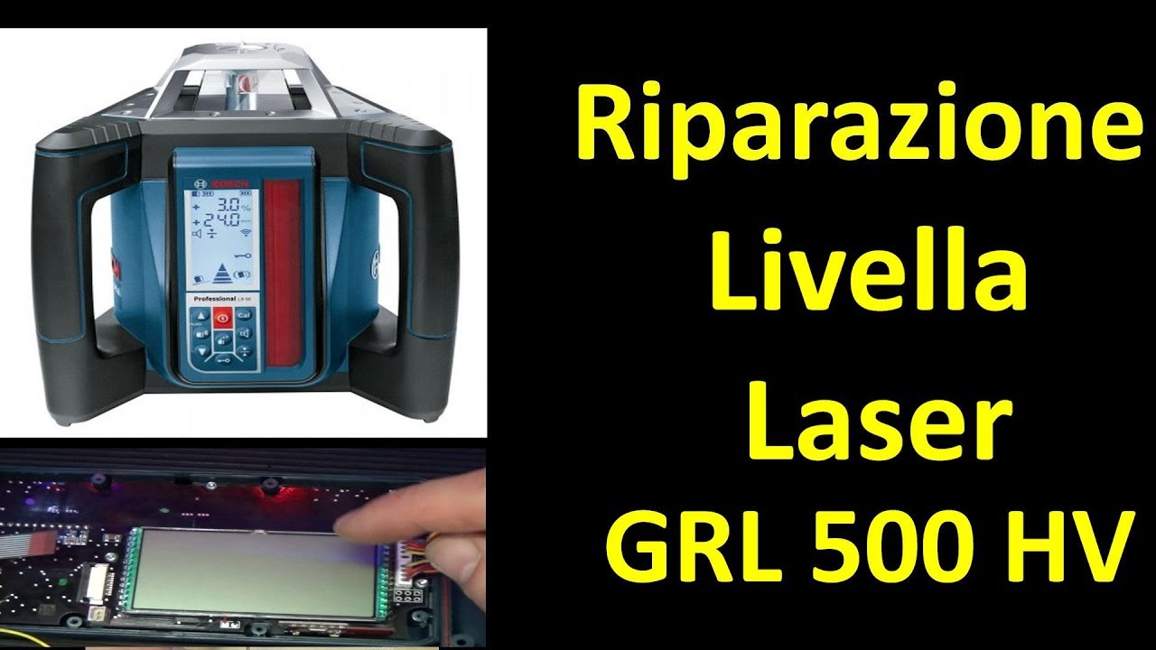 Livella laser rotante GRL 500 HV + asta metrica + cavalletto Bosch Pro