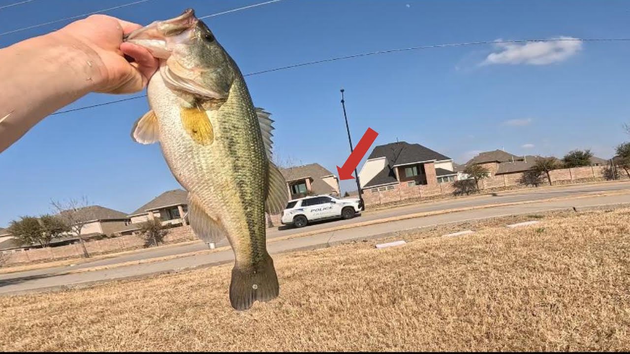 Cop showed up after Big Bass was Caught!!