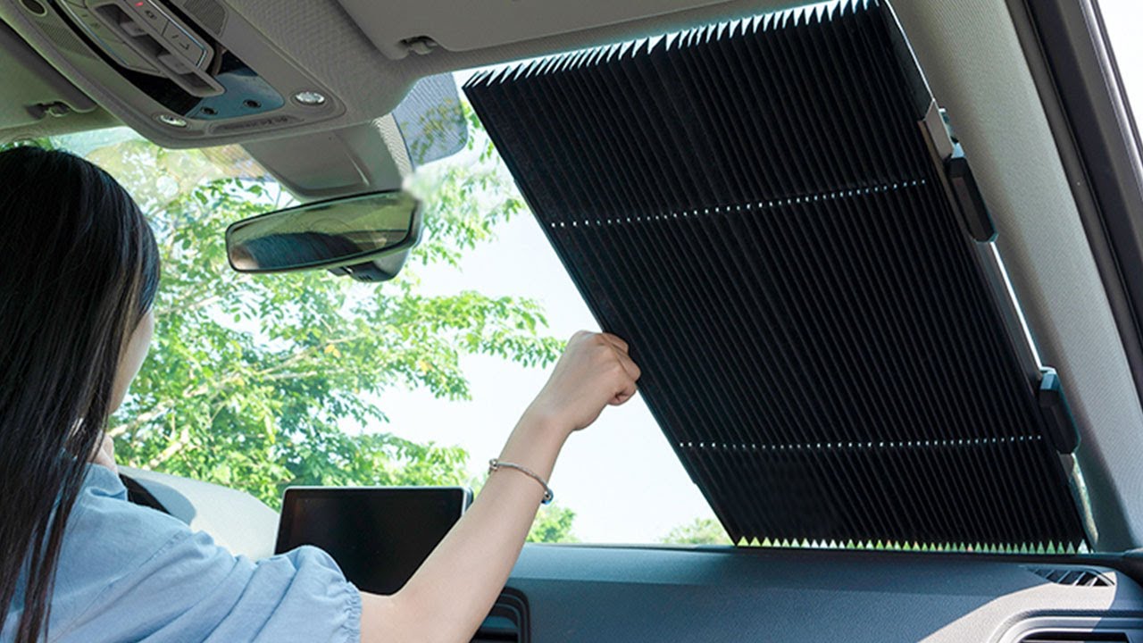 Retractable Car Windshield Sun shade Review 2020  Convenient and Adjustable