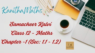 Samacheer Kalvi 12th Maths / Chapter -1: Applications of Matrices and Determinants (Sec: 1.1 - 1.2)