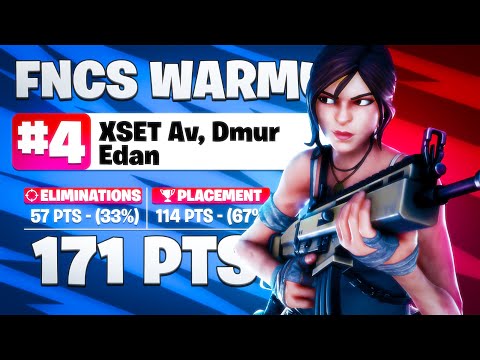 4TH IN THE FNCS WARMUP WITH MY NEW TRIO | Av