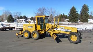mbauction.com lot # 1066, 1989 Deere 770BH Motor Grader