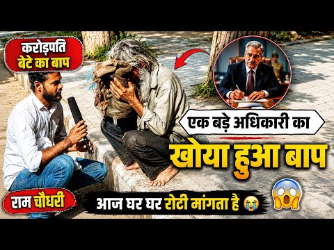 अधिकारी का पिता आज घर घर जा कर भीख मांगता है 😭 #helpingothers #helpinghands #motivationalvideo
