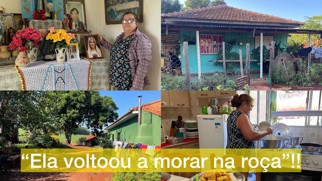 Minha irmã voltou a morar na roça!Fui visitar minha tia e minha prima no Paraná!!