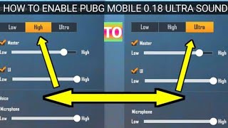 How TO Enable Ultra  Sound In BGMI | Pubg Me Ultra Sound Ko Kasea On karea screenshot 4