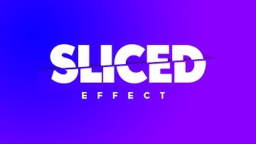 How to Make a Sliced Text Effect in Adobe Photoshop || Adobe Photoshop Tutorial || Typography