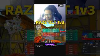 Raze ULT 1v3❤️ #shorts #valorantshorts #shortsfeed #valorant