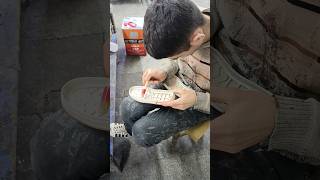 Real Sole Preparation Process | Handmade Shoe Manufacturing #Shorts