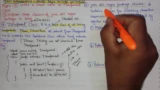 Java Questions for Semester Exams | Part 11 | Java.Util.Regex Package, Abstraction, Encapsulation