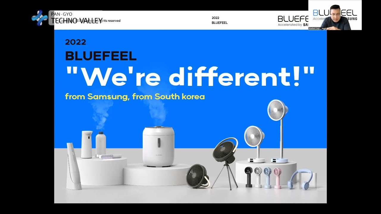 BLUEFEEL  / 2022 Pangyo Monthly Online Meet Up 'PANGYO (Korea) X STARTUPWORLD (EU)'