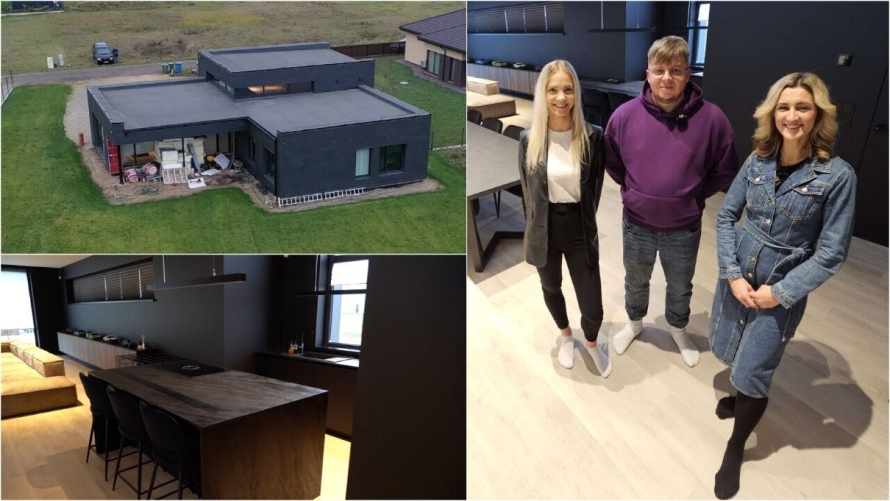 Kada įkurtuvės? Tautvydas be patirties statosi išskirtinį juodą namą: išleido dvigubai daugiau