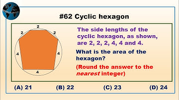 521 Math #62: Cyclic hexagon (Geometry rearrangement)