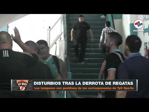 IMÁGENES EXCLUSIVAS | DISTURBIOS en el partido de REGATAS | Los Barras apretaron al equipo 👎