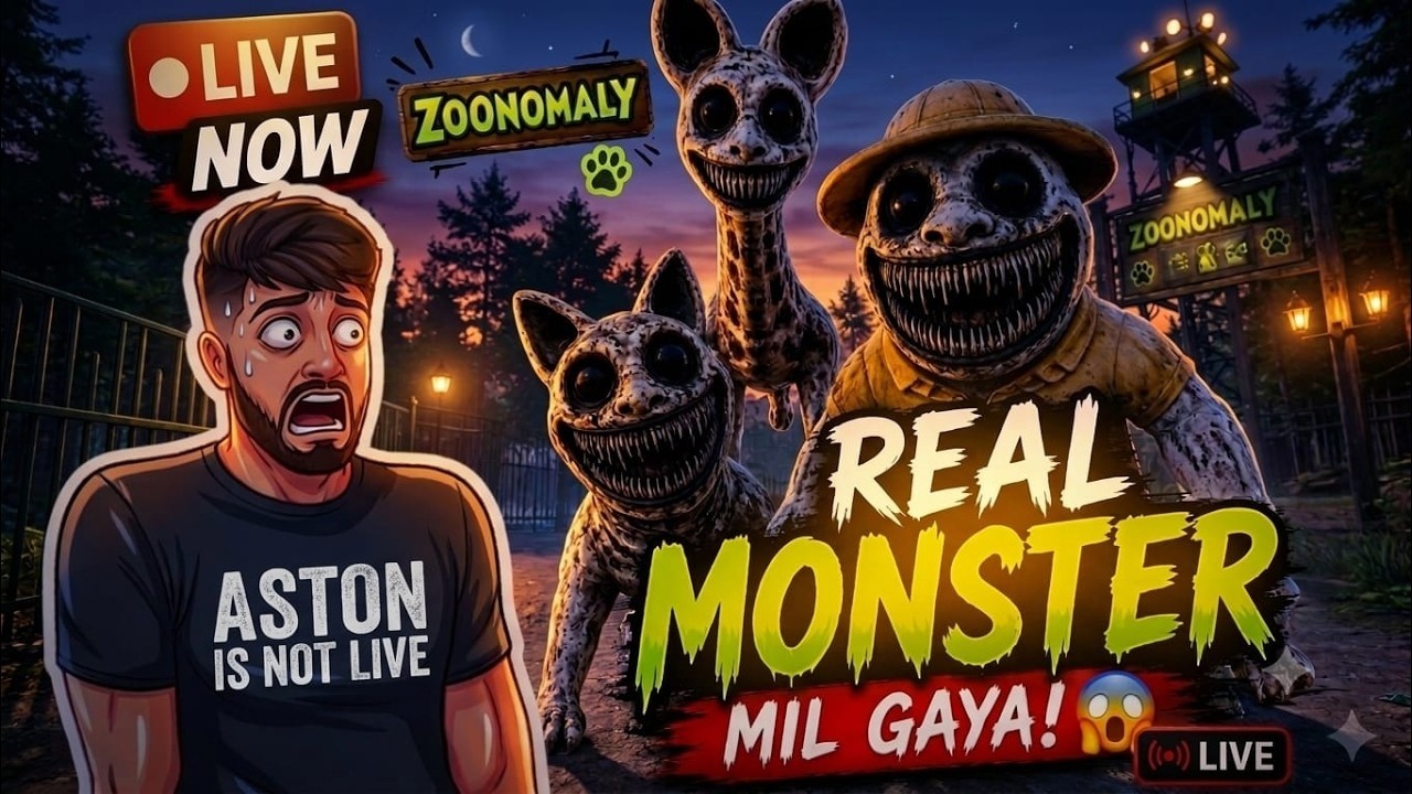 REAL MONSTER😈 MIL GAYA! 😱 #zoonomaly #horror #gaming