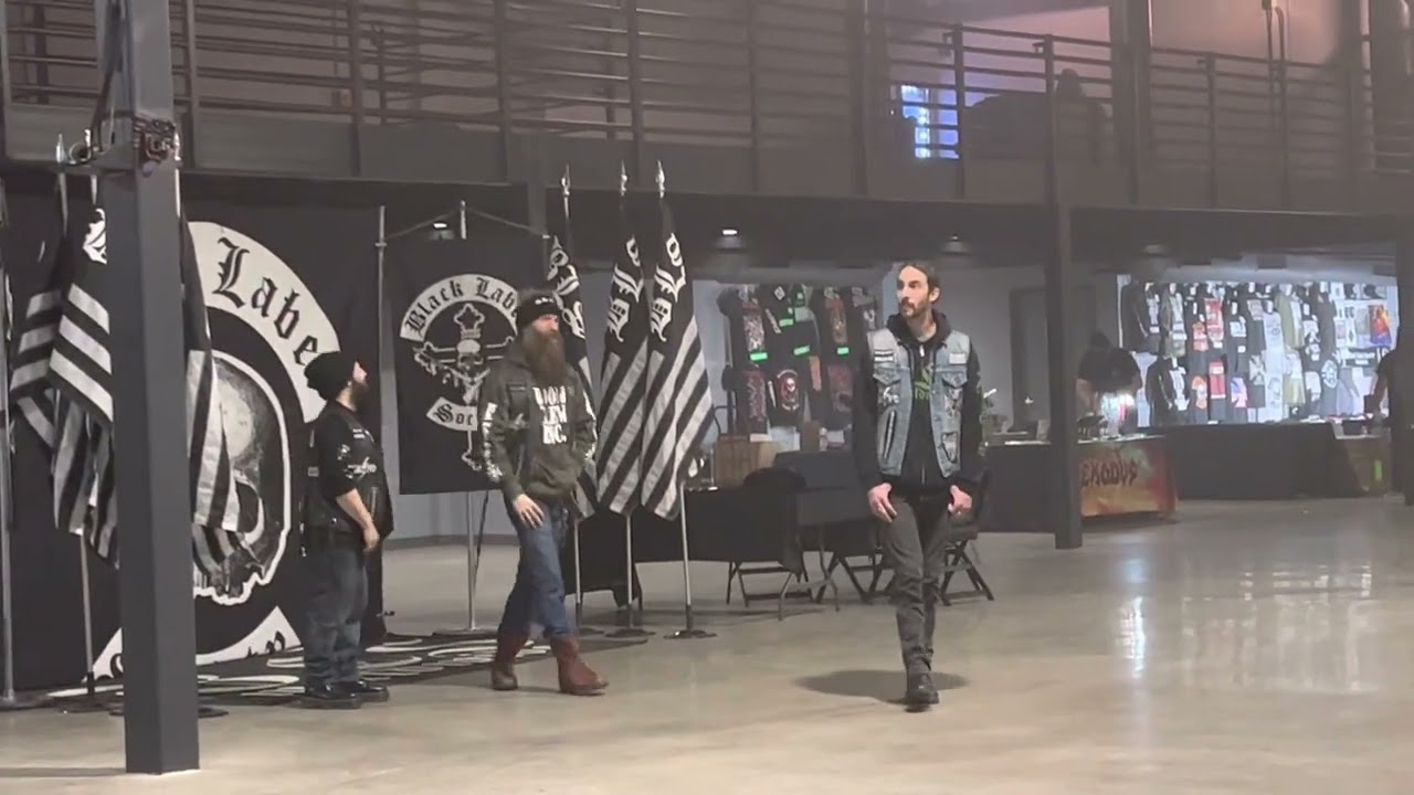 Zakk Wylde and Jd Deservio Black Label Society group photo m&g setup 2.15.23 Revel Albuquerque Nm