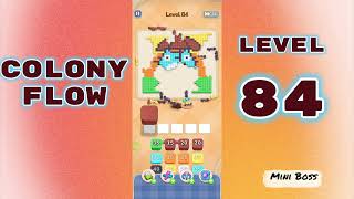 Colony Flow Level 84 Walkthrough 🐜 | Ant Colony Puzzle Gameplay | Mini Boss
