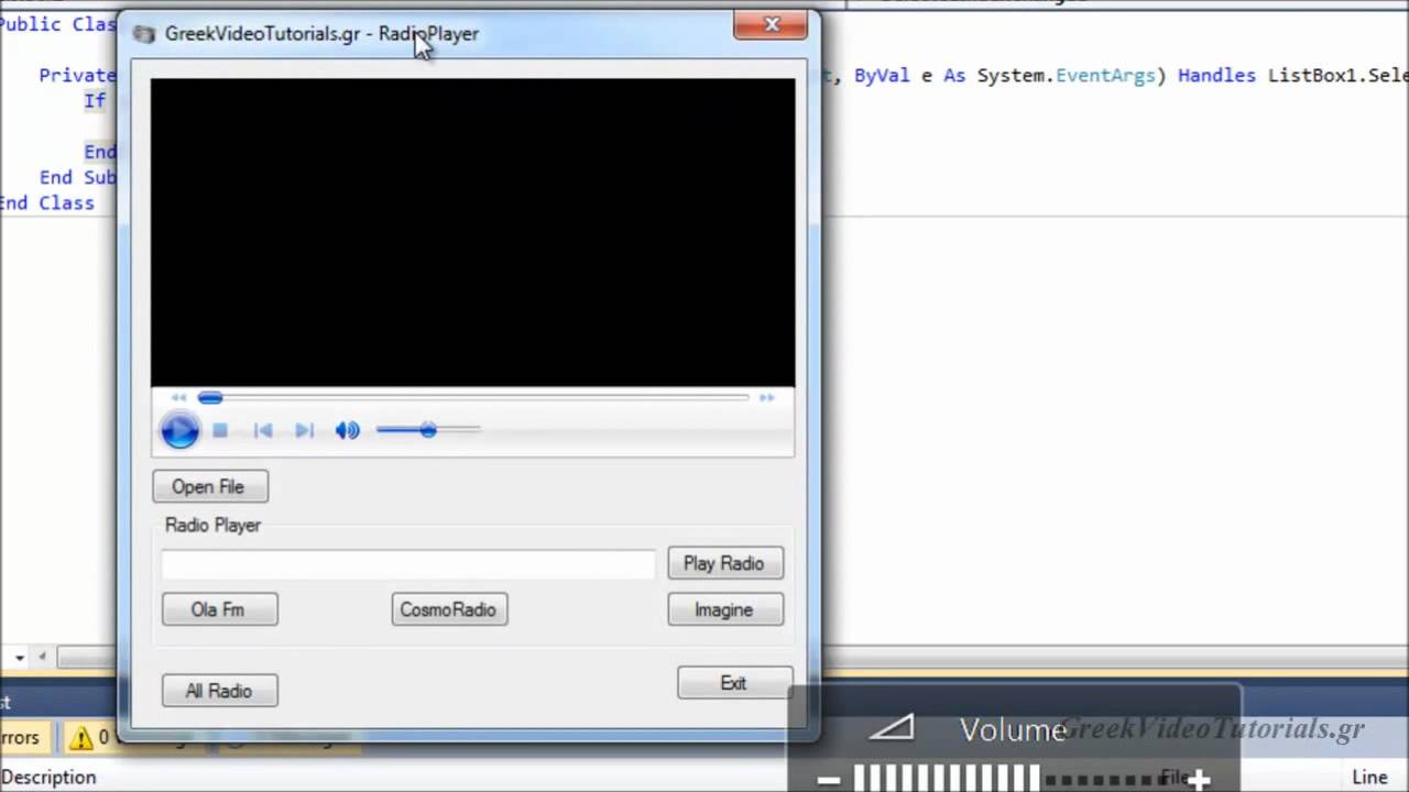 Visual Basic Tutorial 32-Radio station list Greek - YouTube