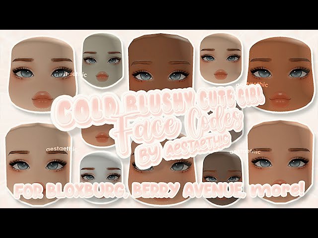 face codes! these are all in the accessories category!! #face #roblox