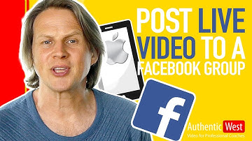 How to Go Live in a Facebook Group | Brighton West Video