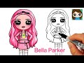 How to Draw Rainbow High Fashion Doll 🌈 Bella